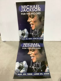 Michael Jackson For the Record cardstock posters(12in.x18in.)