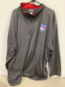 NY Rangers half zip hoodie(2XL)
