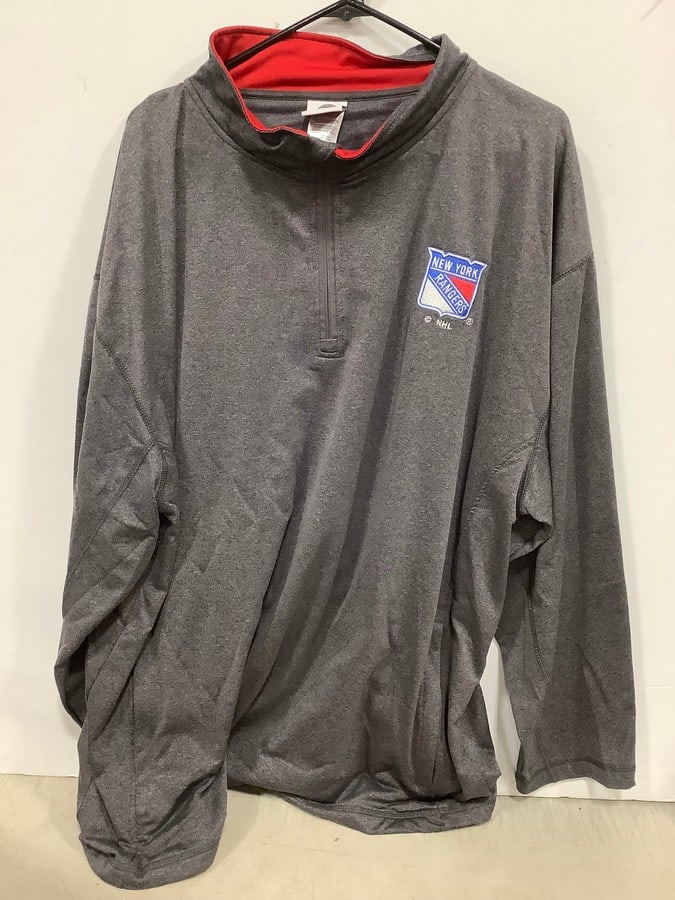 NY Rangers half zip hoodie(2XL) (1 of 1)