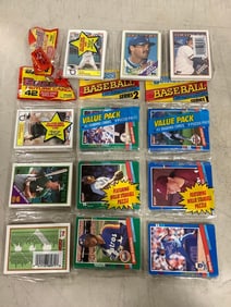 1980's/1990's Topps sealed baseball cards