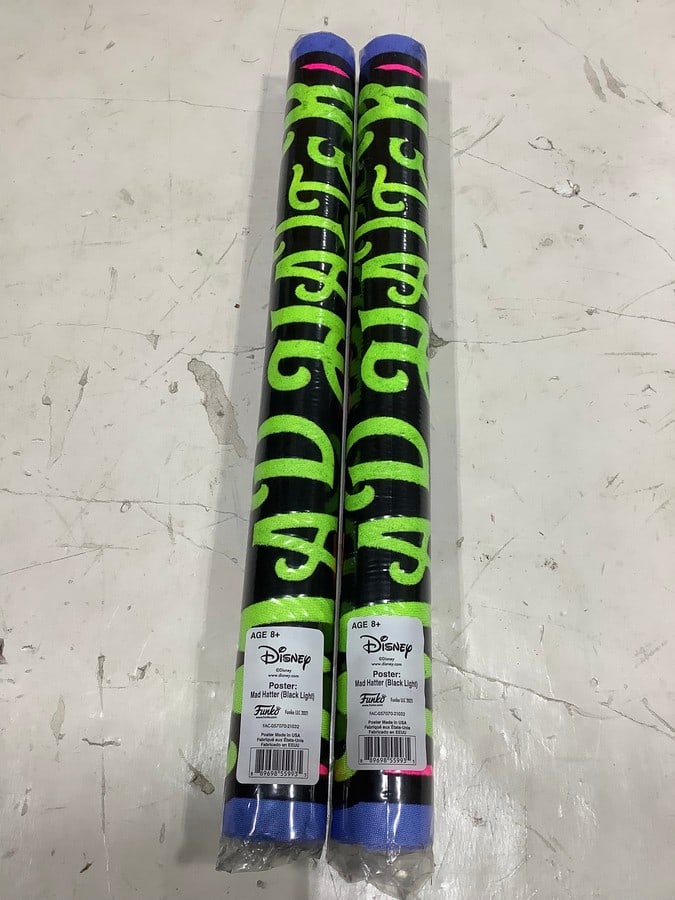 Disney Funko black light posters Mad Hatter Alice in Wonderland(18in.x24in.-new) (1 of 1)