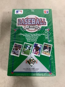 Sealed 1990 edition baseball set(3-D Team Logo Holograms and baseball cards)