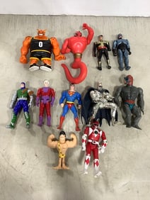 Children's action figures(Superman, Power Rangers, and more)