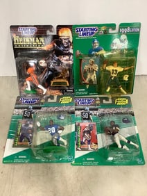 Starting Lineup collectible figures(Randy Moss, Barry Sanders, Don Marino)