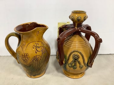 Turnovo jug and pitcher(tallest 12in.)