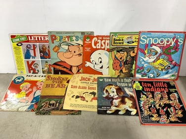 Vintage 45's(Popeyes, Smokey the Bear, and more)