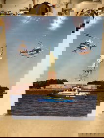 Large Statue of Liberty Photographic Print on Board (36inx42in)