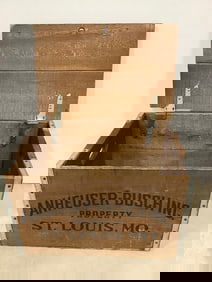 Anheuser-Busch Inc - St Louis MO Wooden Crate (11.75inx18inx12.75in)
