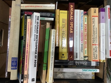 Various books (Animal-Speak, Foods That Heal, Save Your Stomach, etc)