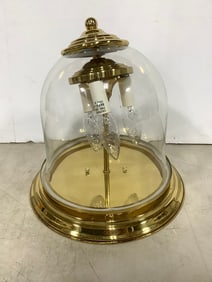 Brass Three Bulb Hanging Light Fixture (20in Tall)