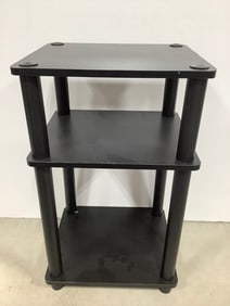 Black 3 Tier Shelf (23in Tall)