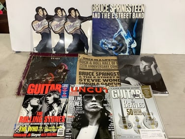 Magazines, record, and more(The Rolling Stones, Bruce Springsteen, Billy Joel, etc.)