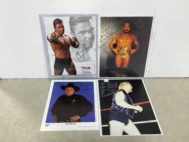 Wrestlling prints with signatures
