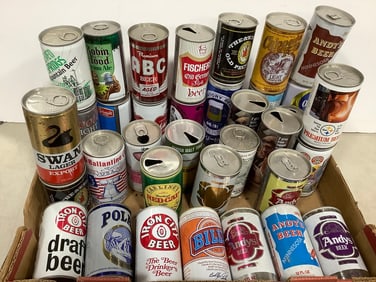 Vintage Empty Beer Cans