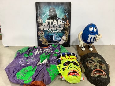 Star Wars In Concert Book, Painted Face Masks, M&M dispenser, and more
