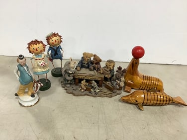 Various Statues (Boyds Collection, and more) Tallest - 6.5in