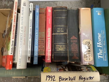 Various Books (The Horse, Keeping Livestock Healthy, and more)