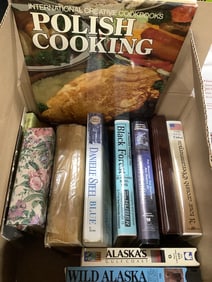 Books and VHS Tapes (Polish Cooking, Blue, and more)