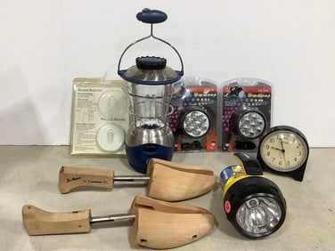 Rayovac Flashlight, Timex Clock, Headlamps, Latern, and more