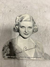 Vintage Joan Bennett Photograph with Signature (6.5inx7.5in)
