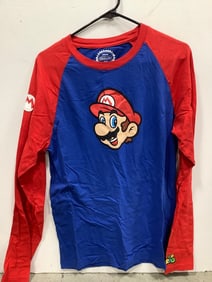 Mario Long Sleeve Shirt (Size: Large)