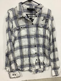 Harley Davidson plaid button up shirt(2XL)