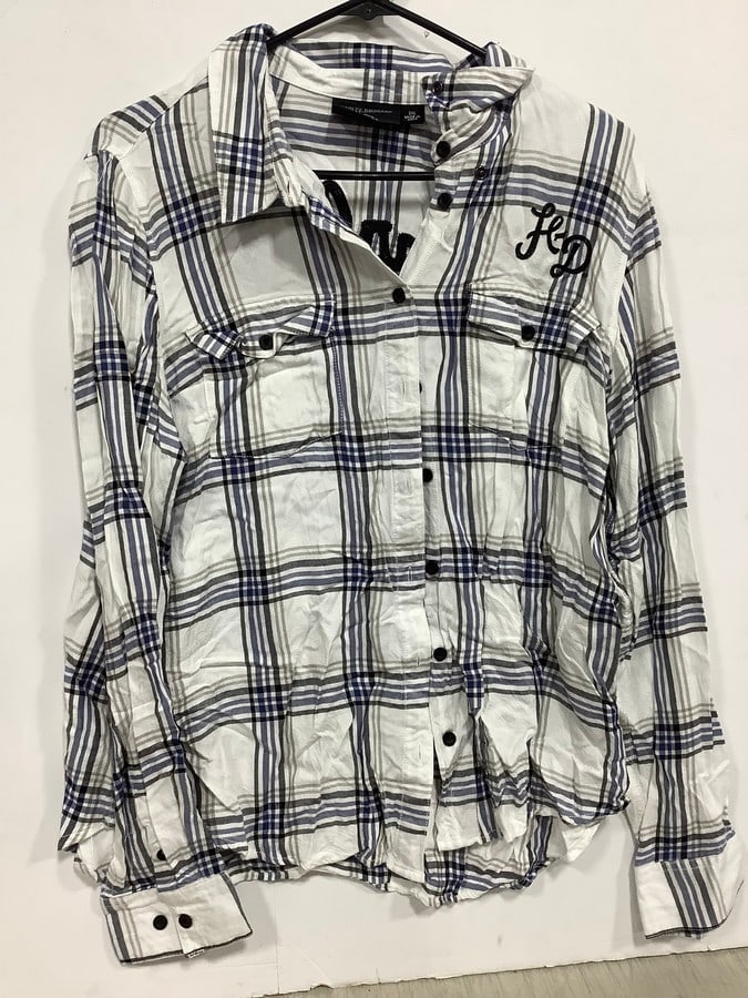 Harley Davidson plaid button up shirt(2XL) (1 of 1)