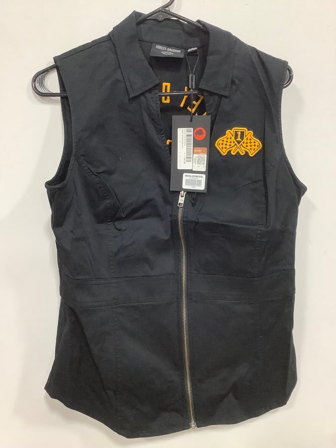 Harley Davidson Racing Division zip up vest(Large) (1 of 1)