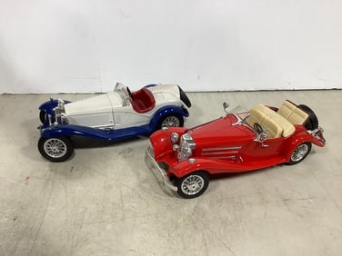 1936 Mercedes Benz 500 K Roadster and 1936 Alfa Romeo 2300 Spider