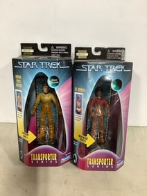 Star Trek collectible figures(Ensign Pavel Chekov and Lt.Uhura -new in box)
