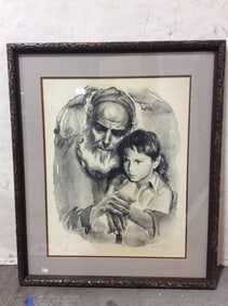 Framed Art Print Signed by Sandre Liberuau (26.5inx32in)