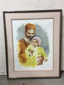 Framed Art Print Signed by Sandre Liberuau (25inx30in)