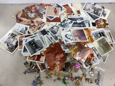 Vintage Photographs, Pins, and more