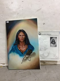 New Medicine Woman' Art Print Signed by Martin Katon with COA (12inx18in)
