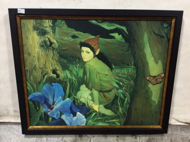Framed and Signed Painting (17inx21in)
