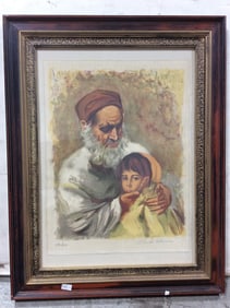 Framed Art Print Signed by Sandra Liberuau(17.75inx22.75in)