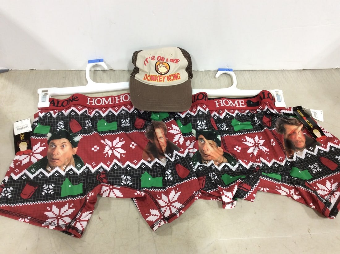 Home Alone Boxers (Large), and Donkey Kong Hat (1 of 1)