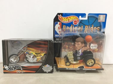 Hotwheels 2002 M&M Motorocycle Collectible and Jason Williams Collectible *new in box*