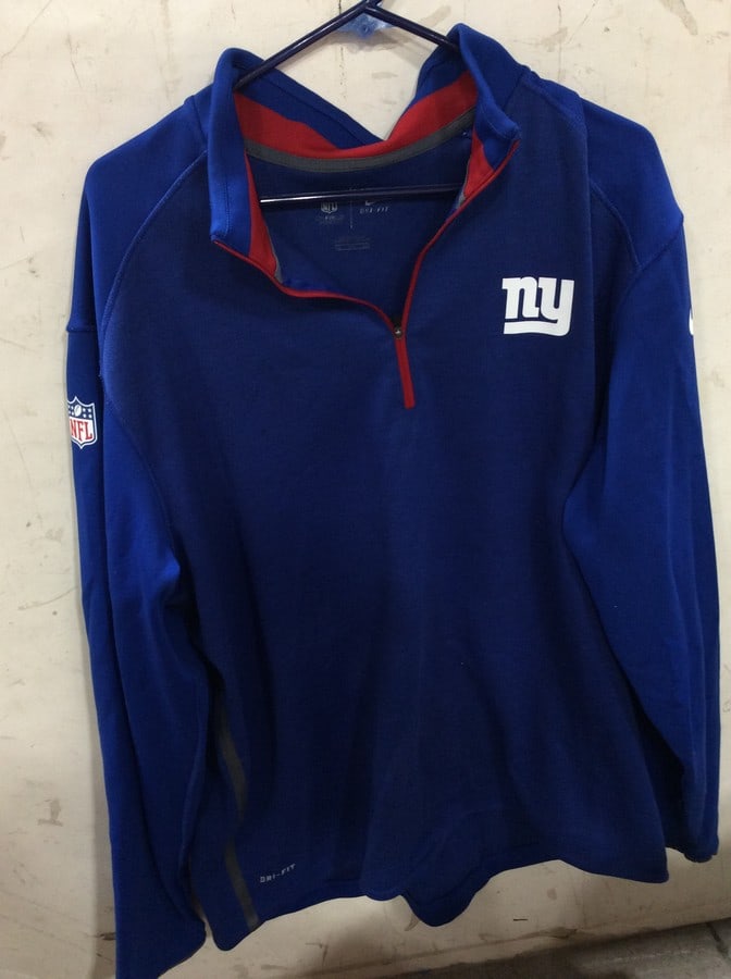 NFL NY Giants Long Sleeve Half Zip (Size: XXL) (1 of 1)