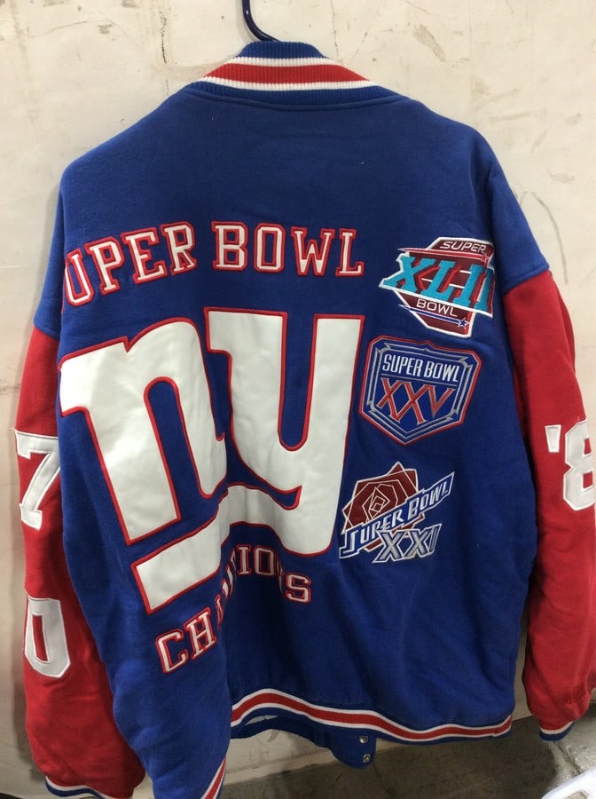 NY Giants Superbowl Jacket (Size: 5X) (1 of 1)