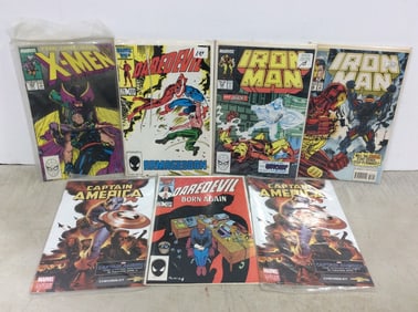 Various Marvel Comics (with plastic covers)