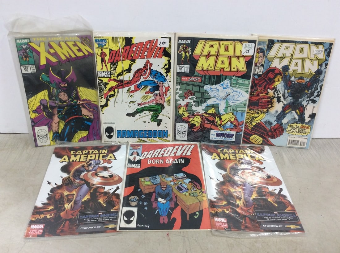 Various Marvel Comics (with plastic covers): Various Marvel Comics (with plastic covers)
