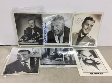 Vintage Black and White Photographs with Signatures
