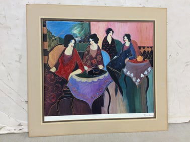 Signed oriental print(21.75in.x23.75in.) tarkay