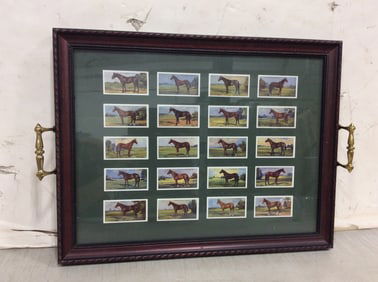 Framed Horse Collage Print (14inx19in)
