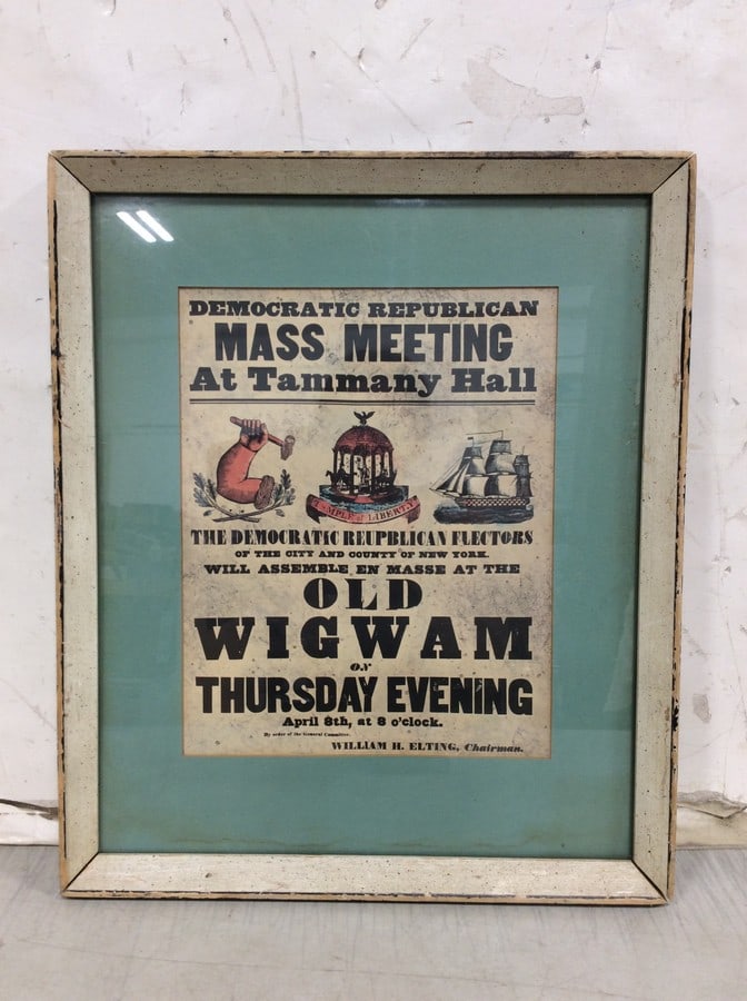 Vintage Political Advertisement (14inx17in): Vintage Political Advertisement (14inx17in)