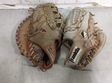Franklin and TP baseball mitts