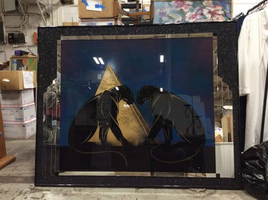 Black Panther pyramid print(48.5in.x60in.)