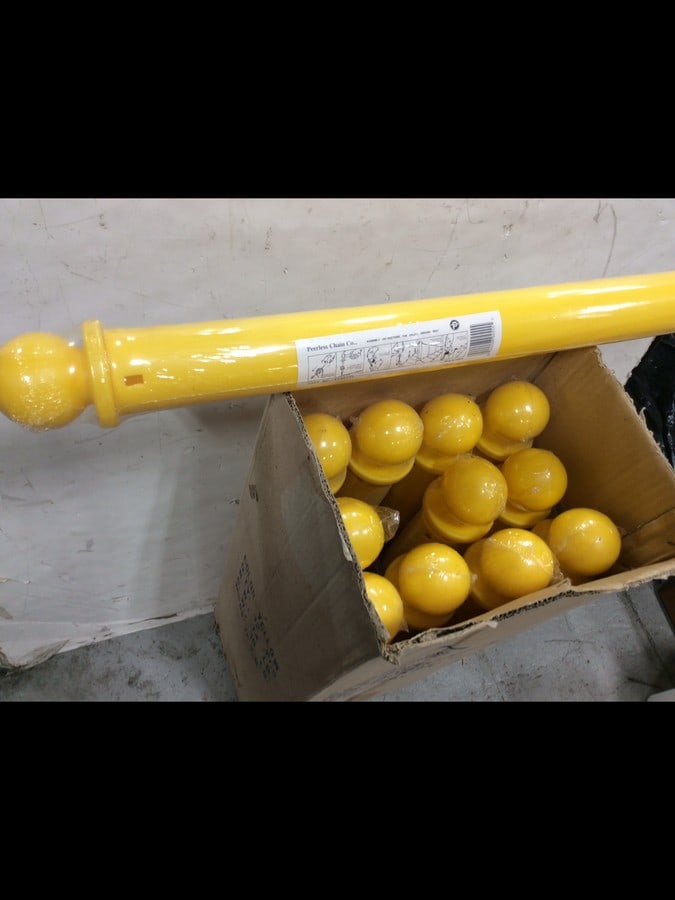 Plastic poles for temporary fencing-12 total: Plastic poles for temporary fencing-12 total