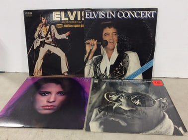 Vintage records(Elvis, Sammy Davis Jr., and France Joli)